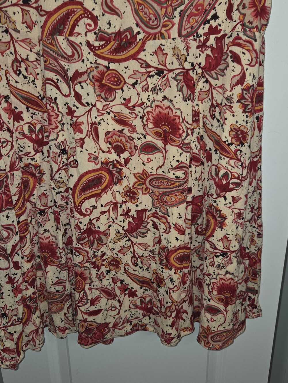 Torrid Red Paisley Boho Skater Dress - Picture 12 of 13